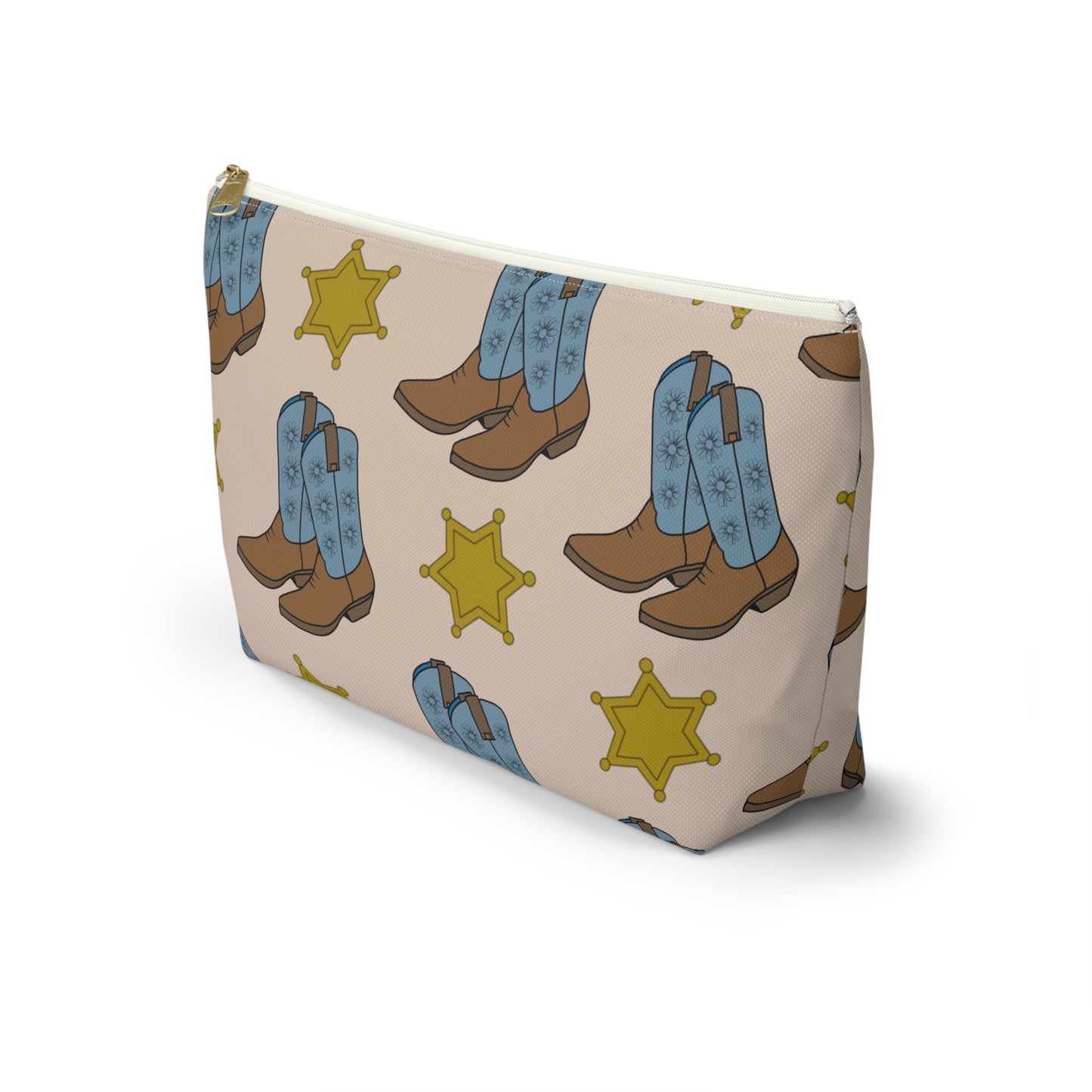 Accessory Pouch with Cowboy Boots & Western Star Design