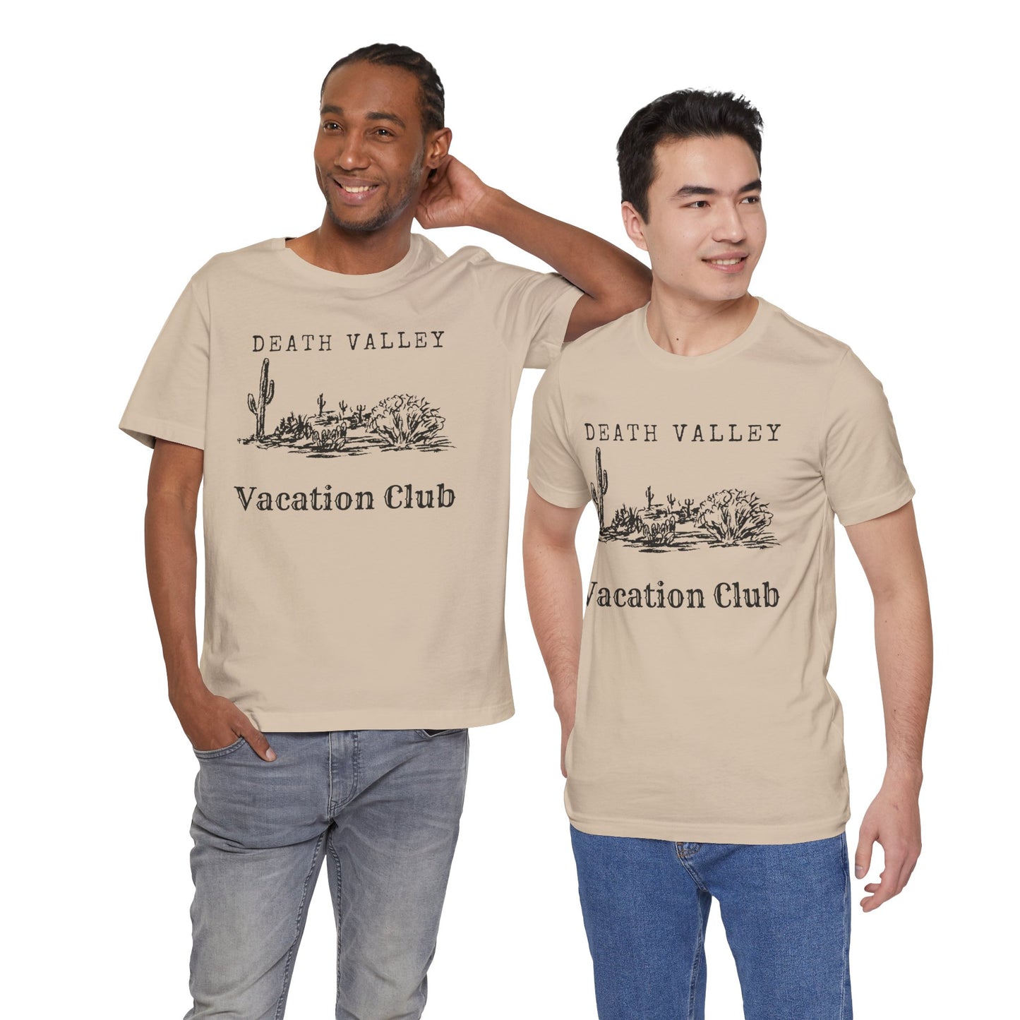 Death Valley Vacation Club Unisex Tee - Casual Cactus Graphic T-Shirt