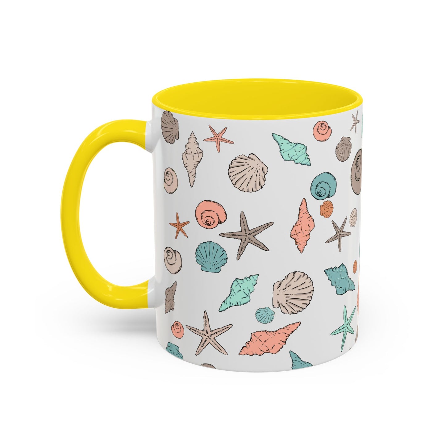 Coastal Seashell Accent Coffee Mug - 11oz & 15oz