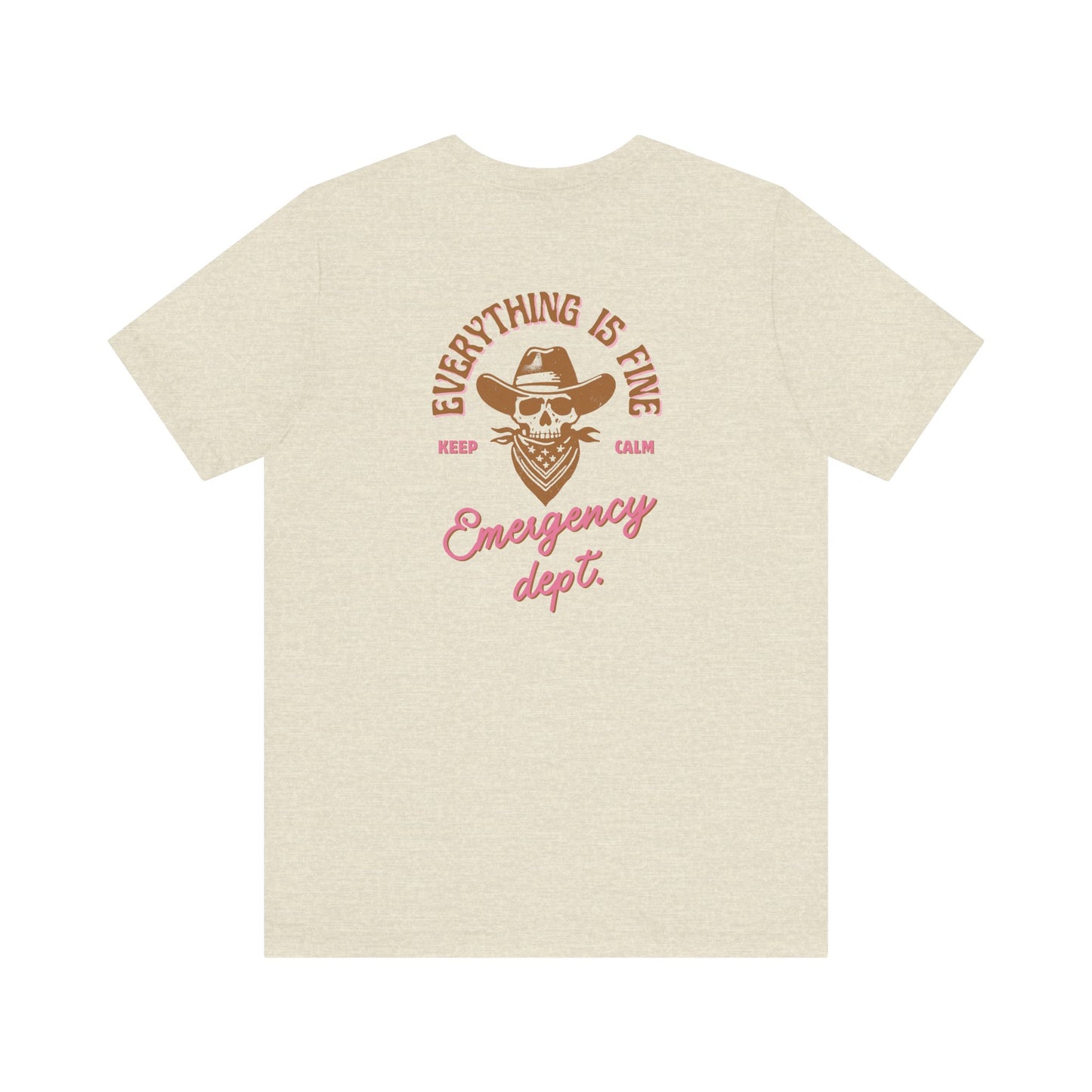 Vintage Graphic Tee| Emergency department | shirts for Nurses| ED Tech| ER| Western skeleton shirt