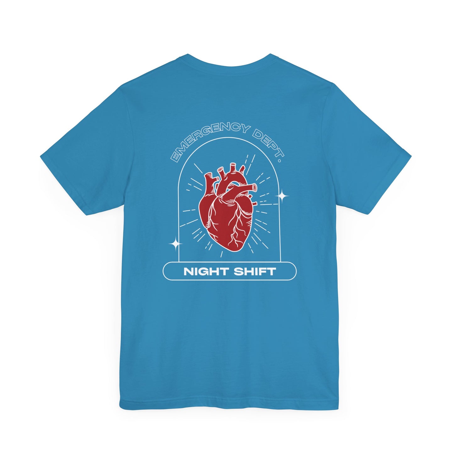 Emergency Department Printed Unisex Tee - Casual Comfort, Gift for Heart Lovers, Everyday Wear, Unique Style, Casual T-Shirt