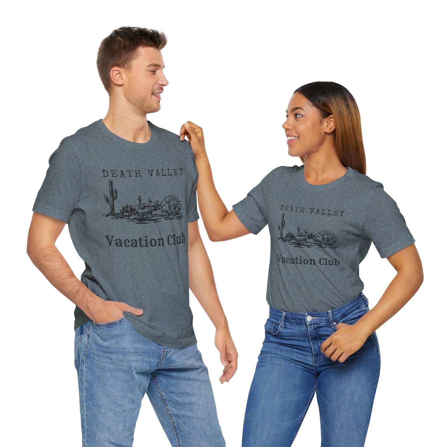 Death Valley Vacation Club Unisex Tee - Casual Cactus Graphic T-Shirt