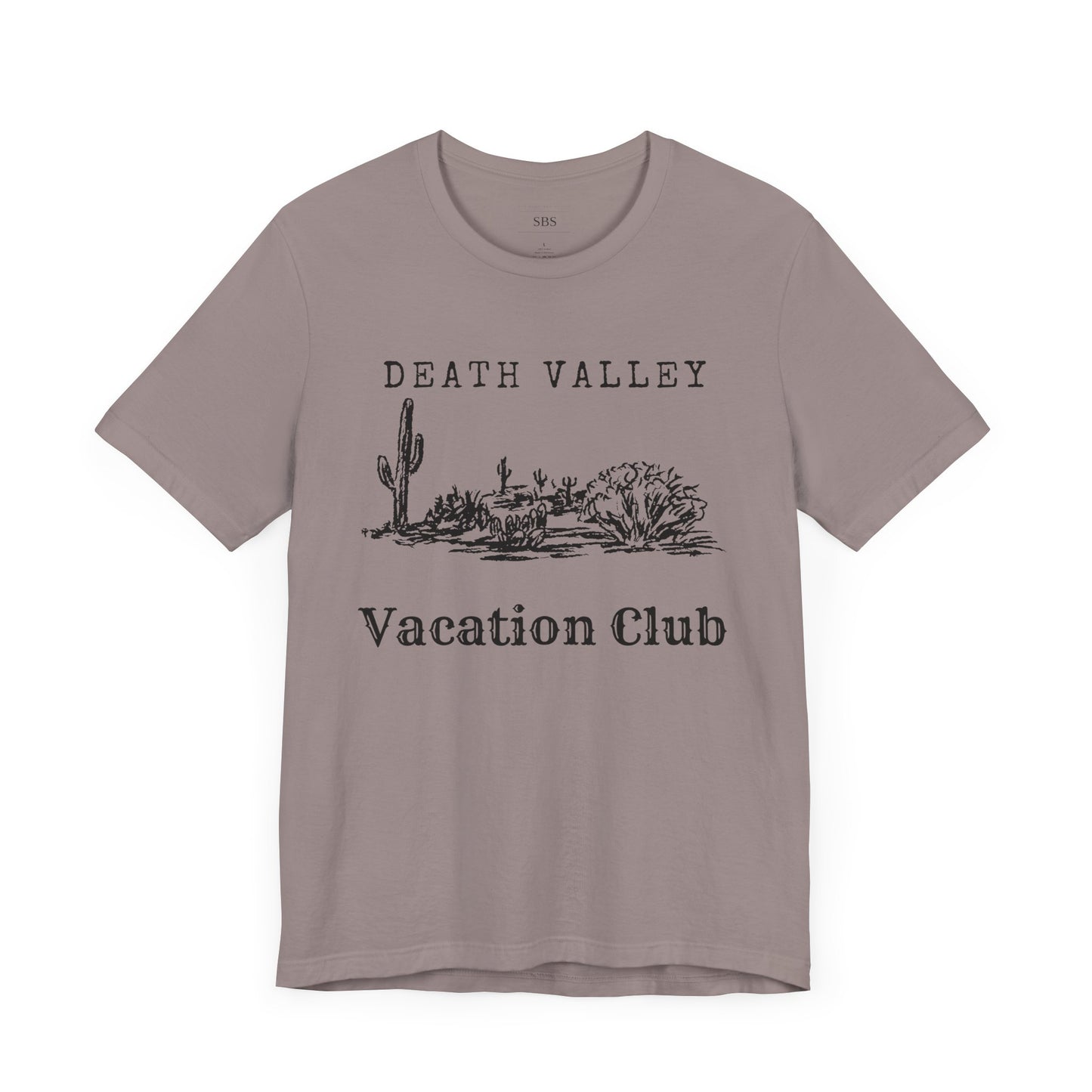 Death Valley Vacation Club Unisex Tee - Casual Cactus Graphic T-Shirt