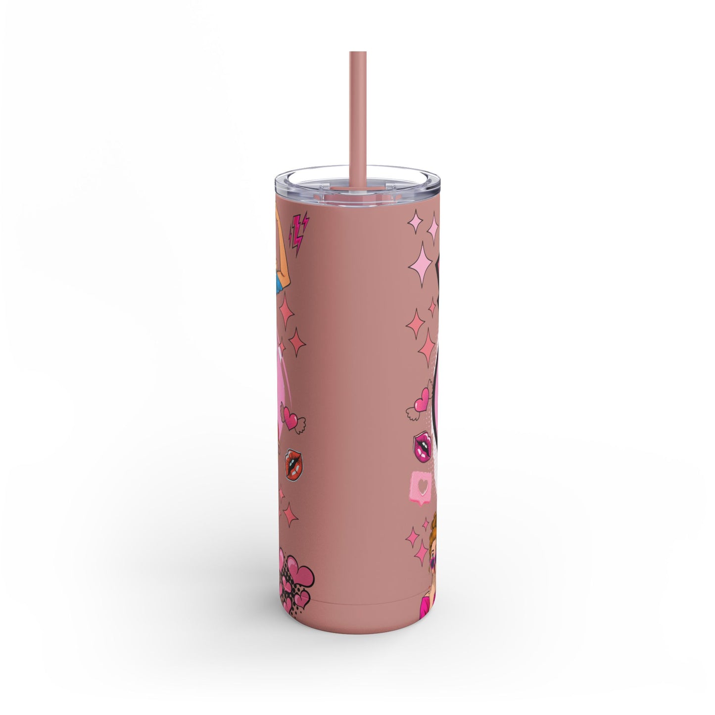 EMT Girly Skinny Tumbler - 20oz Matte Drinkware for Medical Professionals