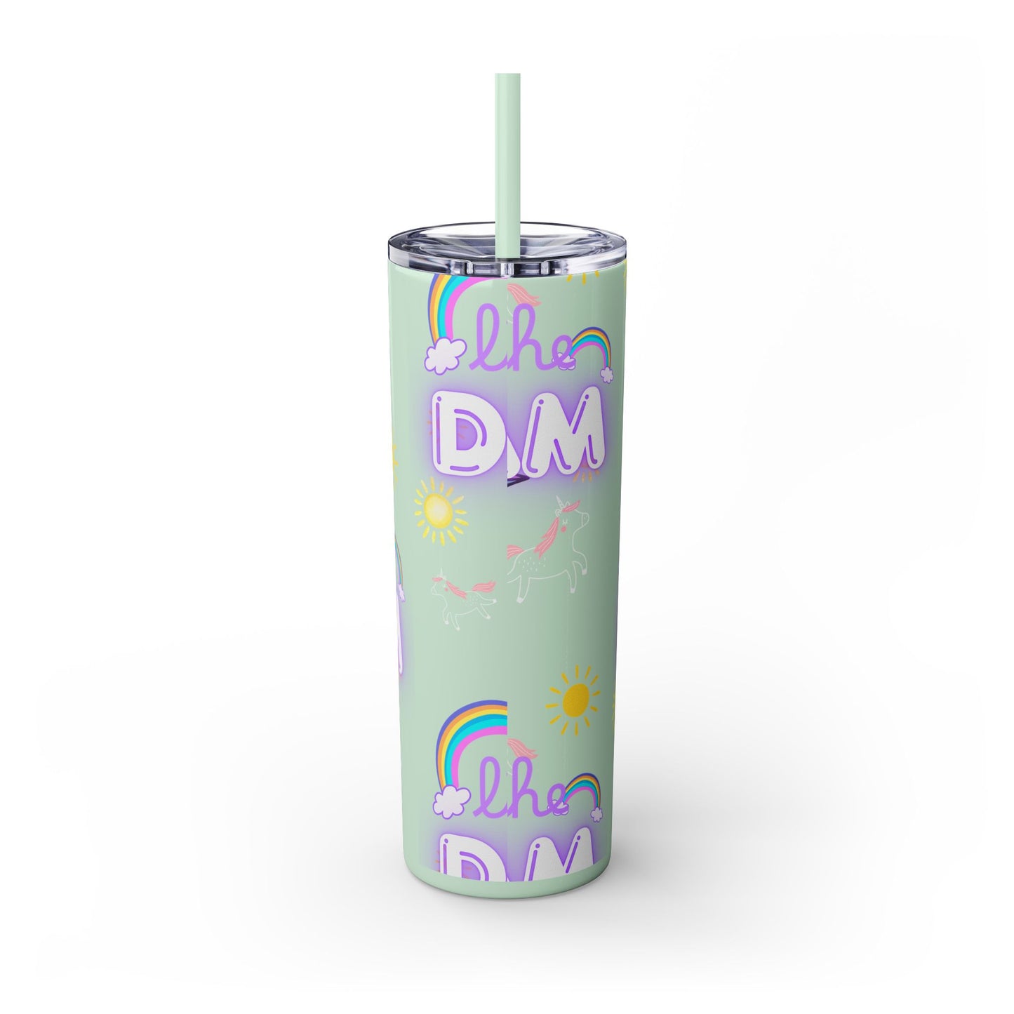 Living the Dream Skinny Tumbler with Straw - 20oz Inspirational Drinkware funny gift for nurses, EMT’s, paramedics, teachers