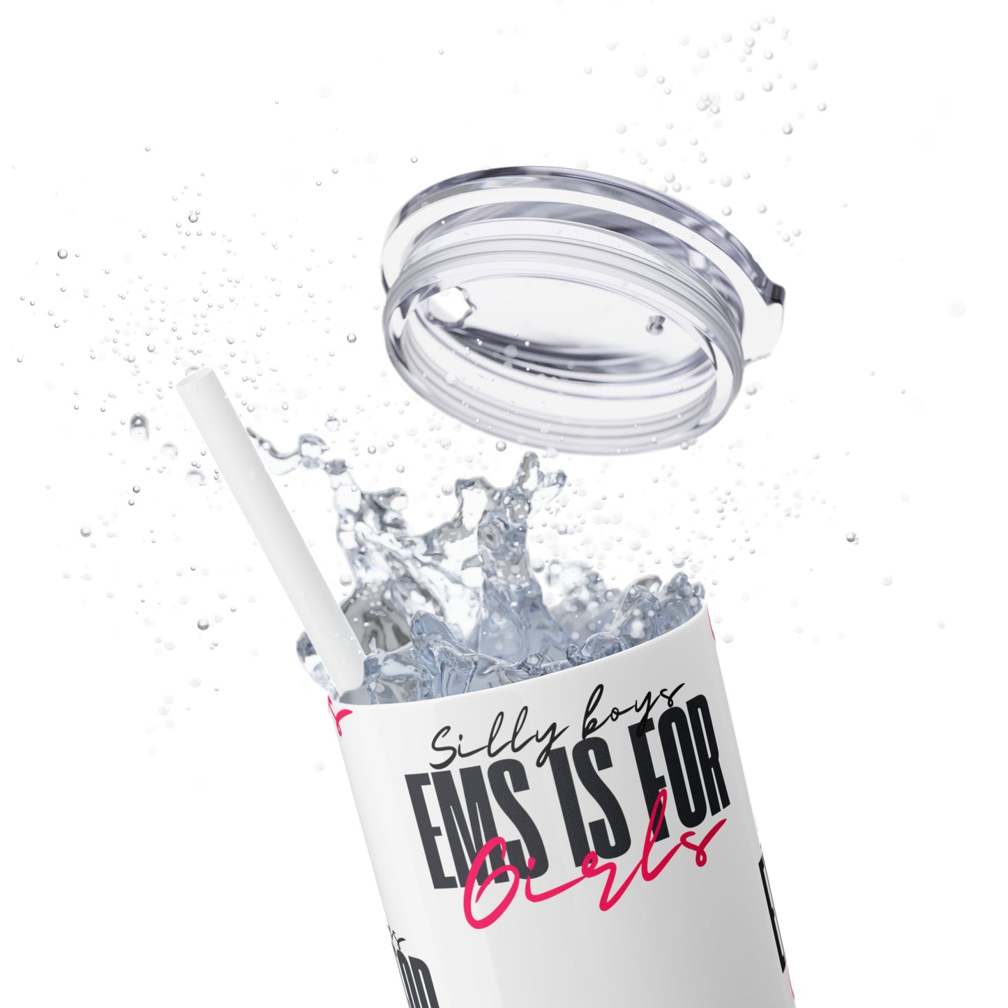 Silly Boys Skinny Tumbler with Straw, 20oz - Perfect Gift for EMT & Paramedics Celebrations