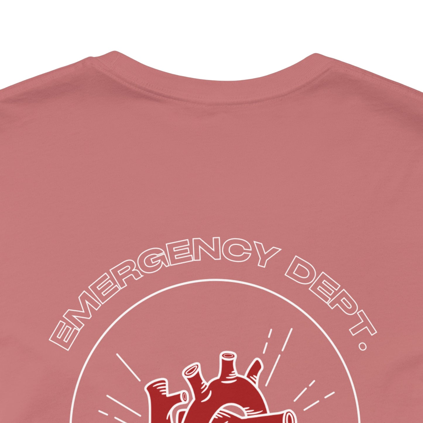 Emergency Department Printed Unisex Tee - Casual Comfort, Gift for Heart Lovers, Everyday Wear, Unique Style, Casual T-Shirt