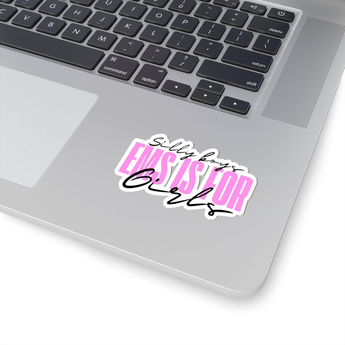 Silly Boys EMS Is For Girls Kiss-Cut Stickers - Fun & Empowering Decals for Laptops & Water Bottles