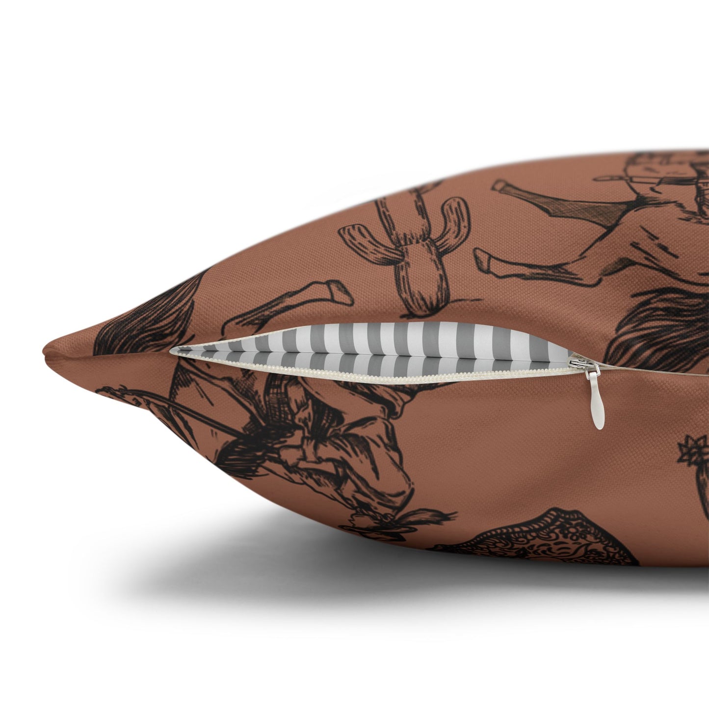 Rustic Cowboy Print Pillowcase – Western Home Decor Accent