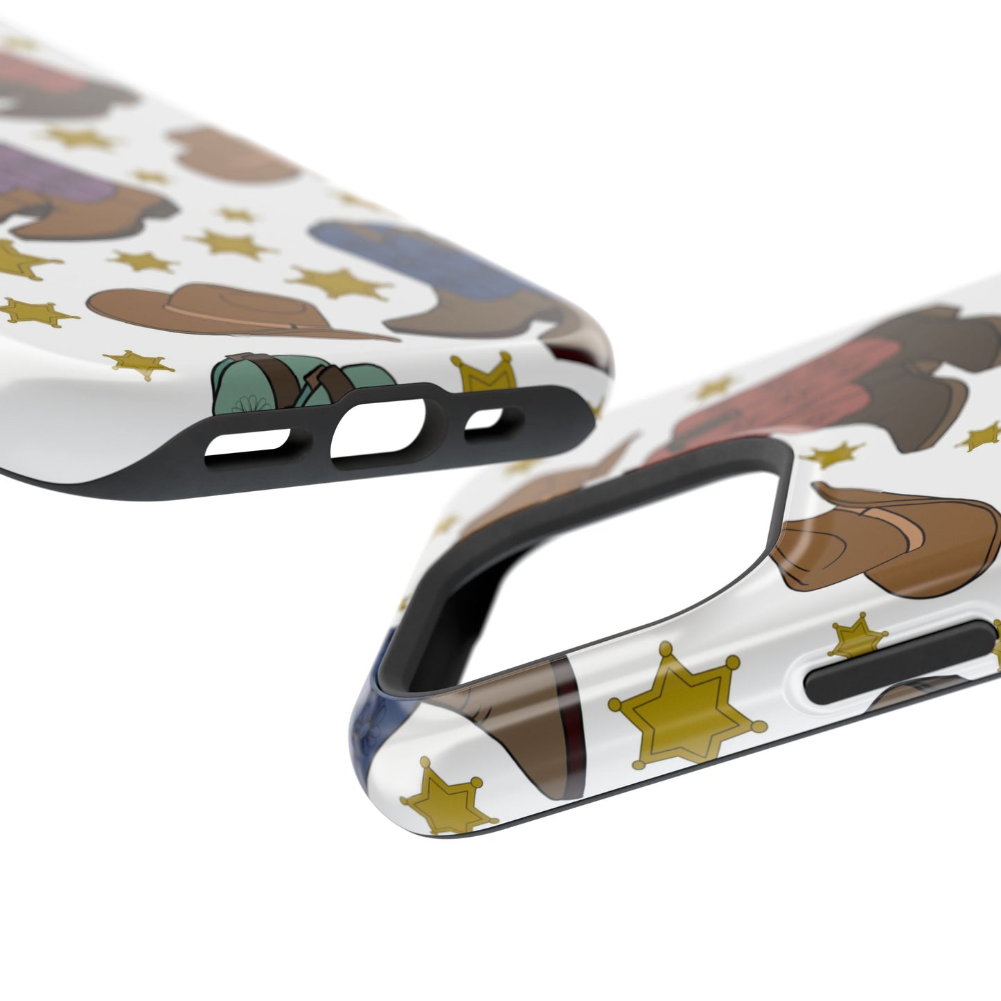Cowboy Boots Magnetic Tough Case - Durable Phone Protection with Western Flair