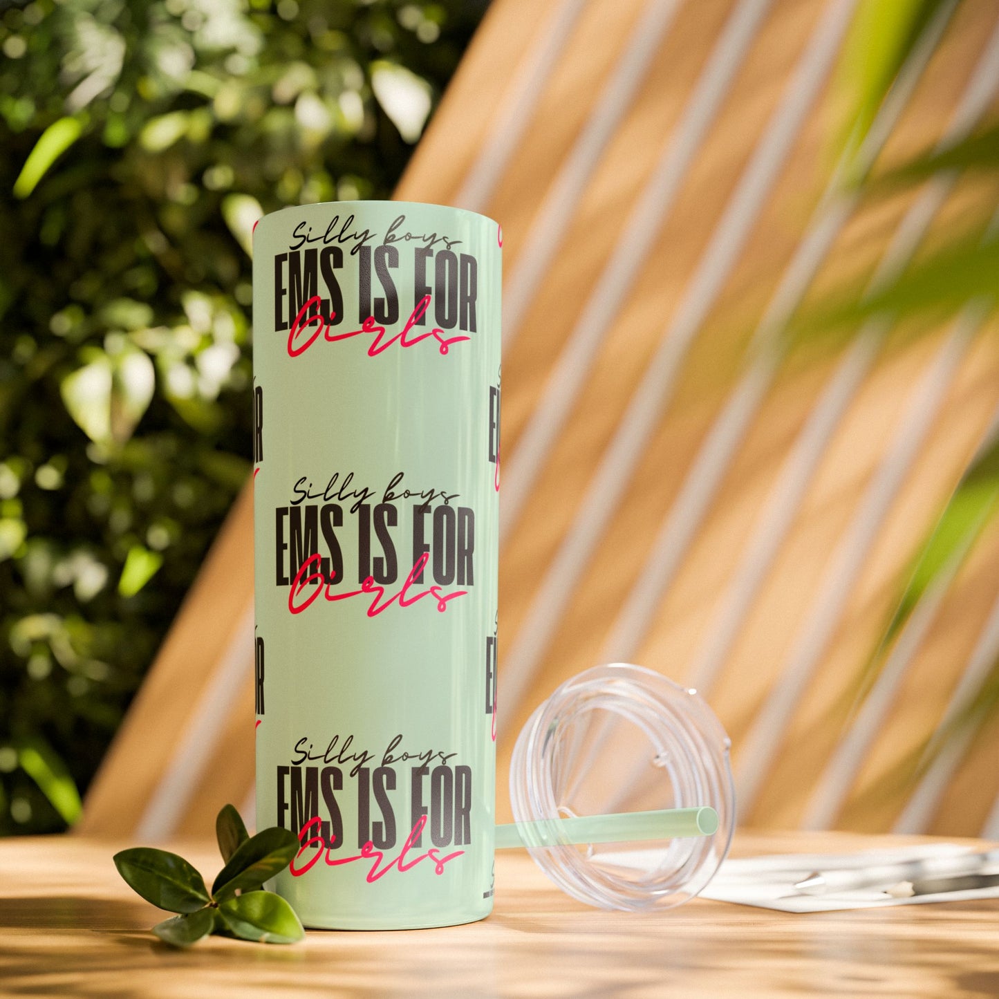 Silly Boys Skinny Tumbler with Straw, 20oz - Perfect Gift for EMT & Paramedics Celebrations