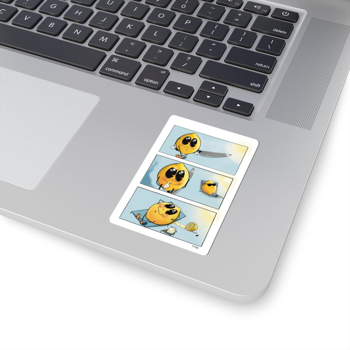 Funny Cartoon Lemon Kiss-Cut Stickers – Perfect for Laptop, Water Bottle & More!