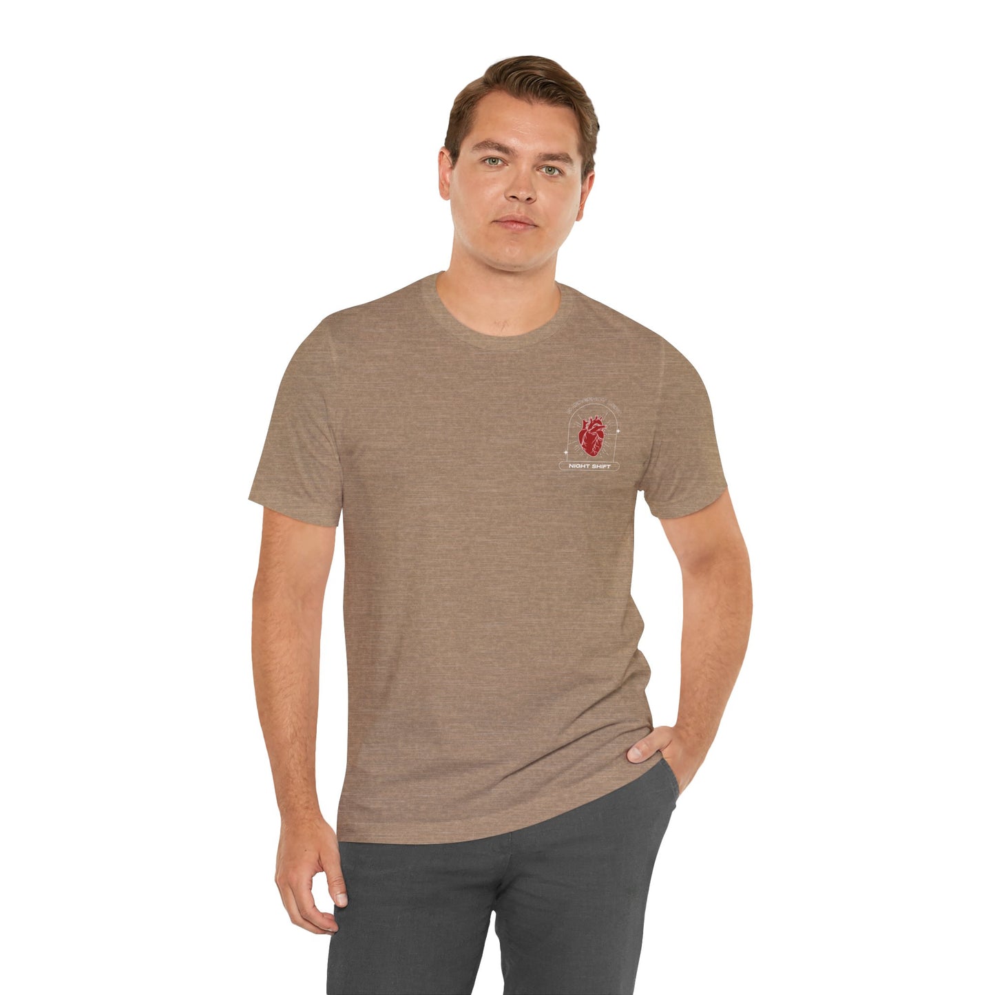 Emergency Department Printed Unisex Tee - Casual Comfort, Gift for Heart Lovers, Everyday Wear, Unique Style, Casual T-Shirt
