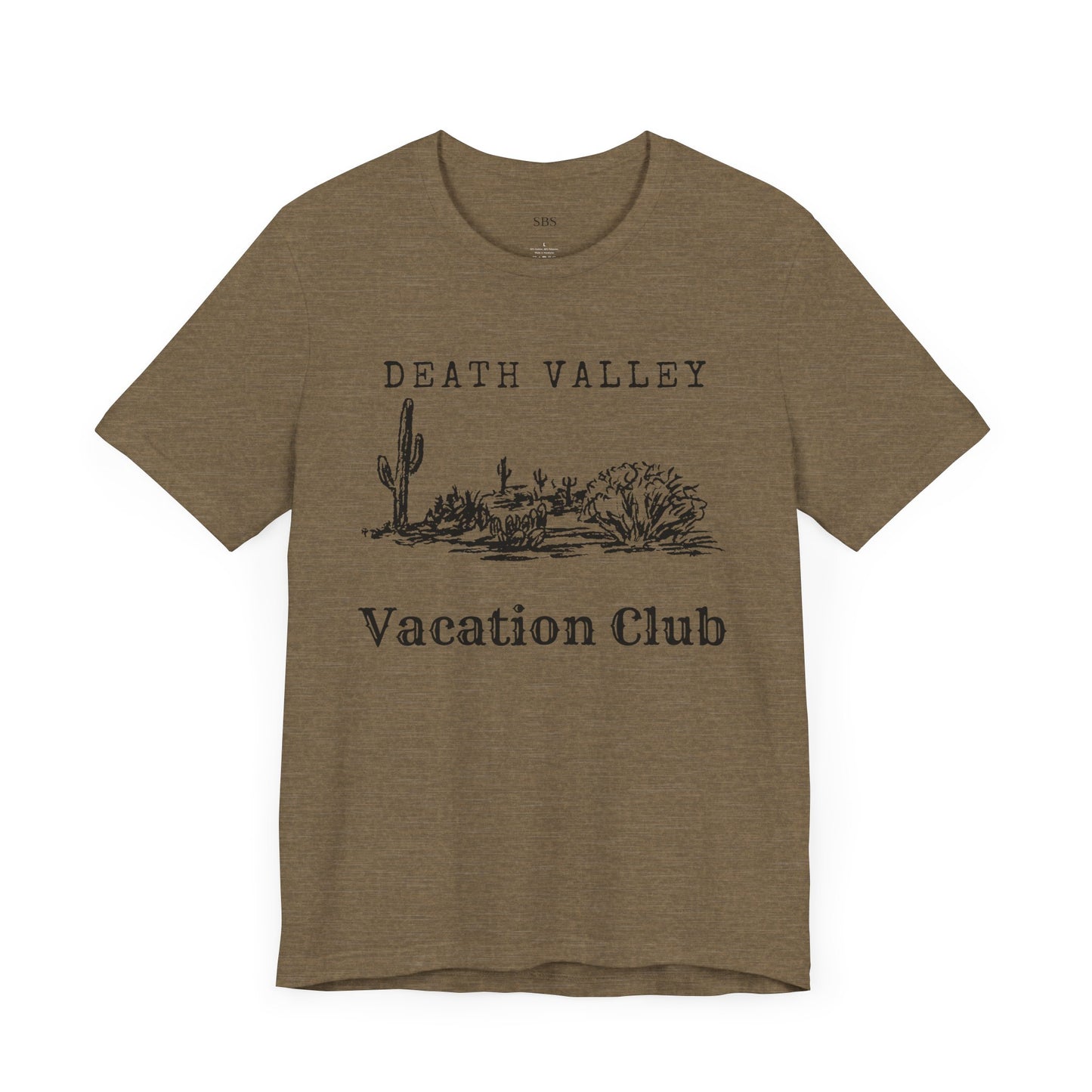 Death Valley Vacation Club Unisex Tee - Casual Cactus Graphic T-Shirt