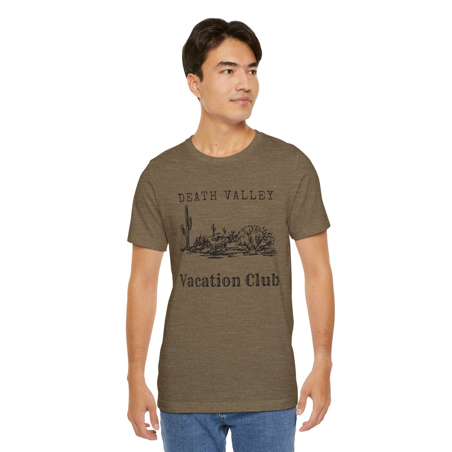 Death Valley Vacation Club Unisex Tee - Casual Cactus Graphic T-Shirt