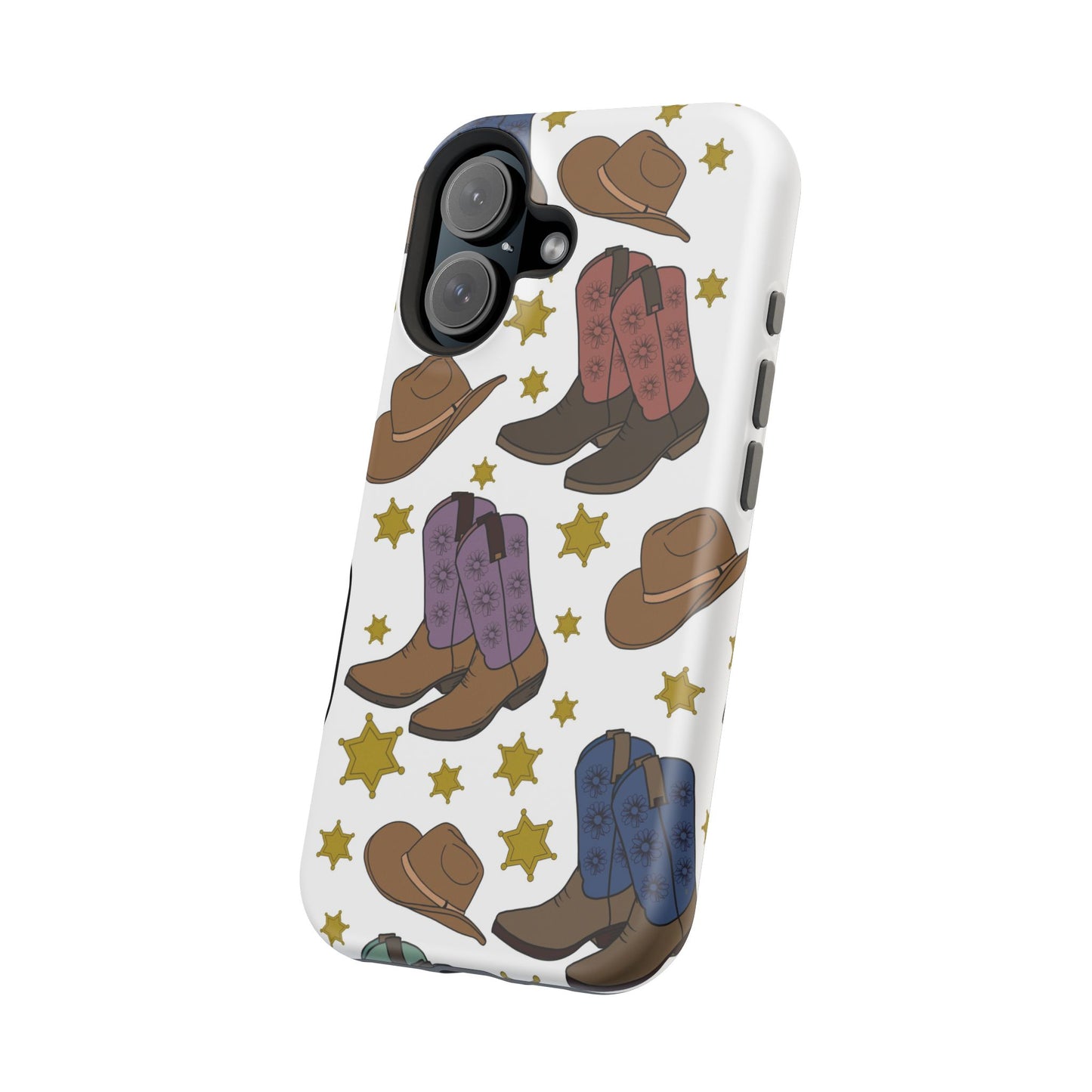 Cowboy Boots Magnetic Tough Case - Durable Phone Protection with Western Flair