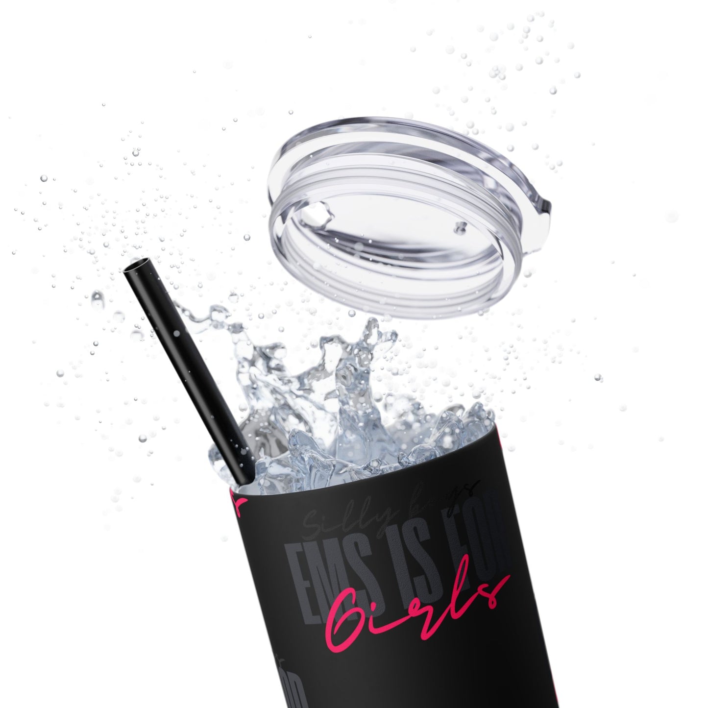 Silly Boys Skinny Tumbler with Straw, 20oz - Perfect Gift for EMT & Paramedics Celebrations
