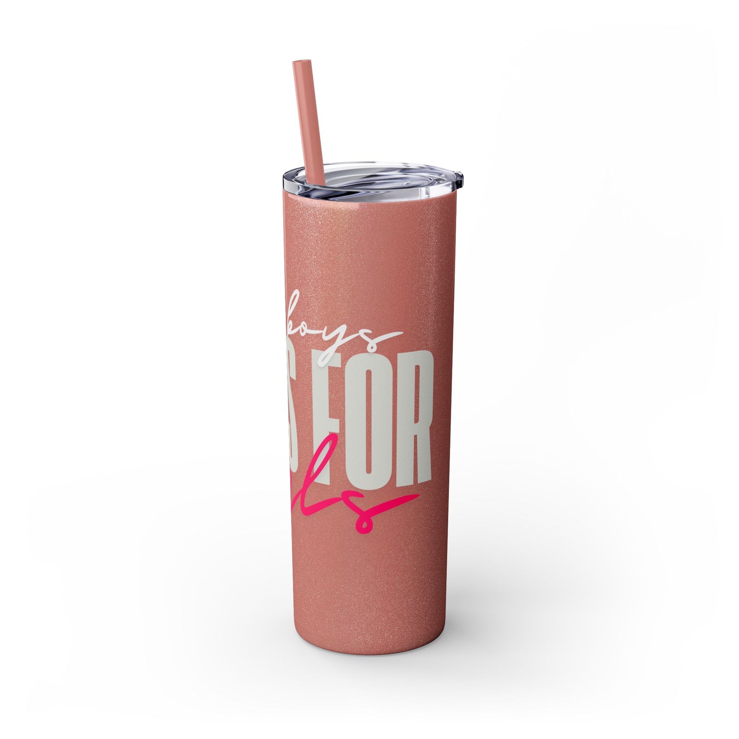 Silly boys EMS is for Girl Skinny Tumbler with Straw - 20oz Travel Cup