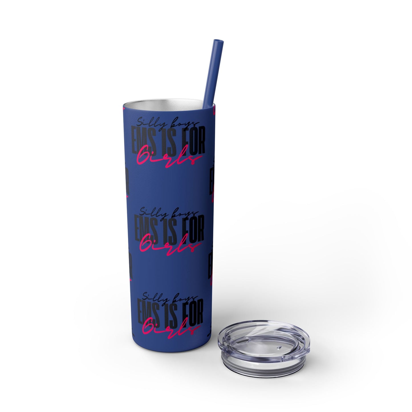 Silly Boys Skinny Tumbler with Straw, 20oz - Perfect Gift for EMT & Paramedics Celebrations