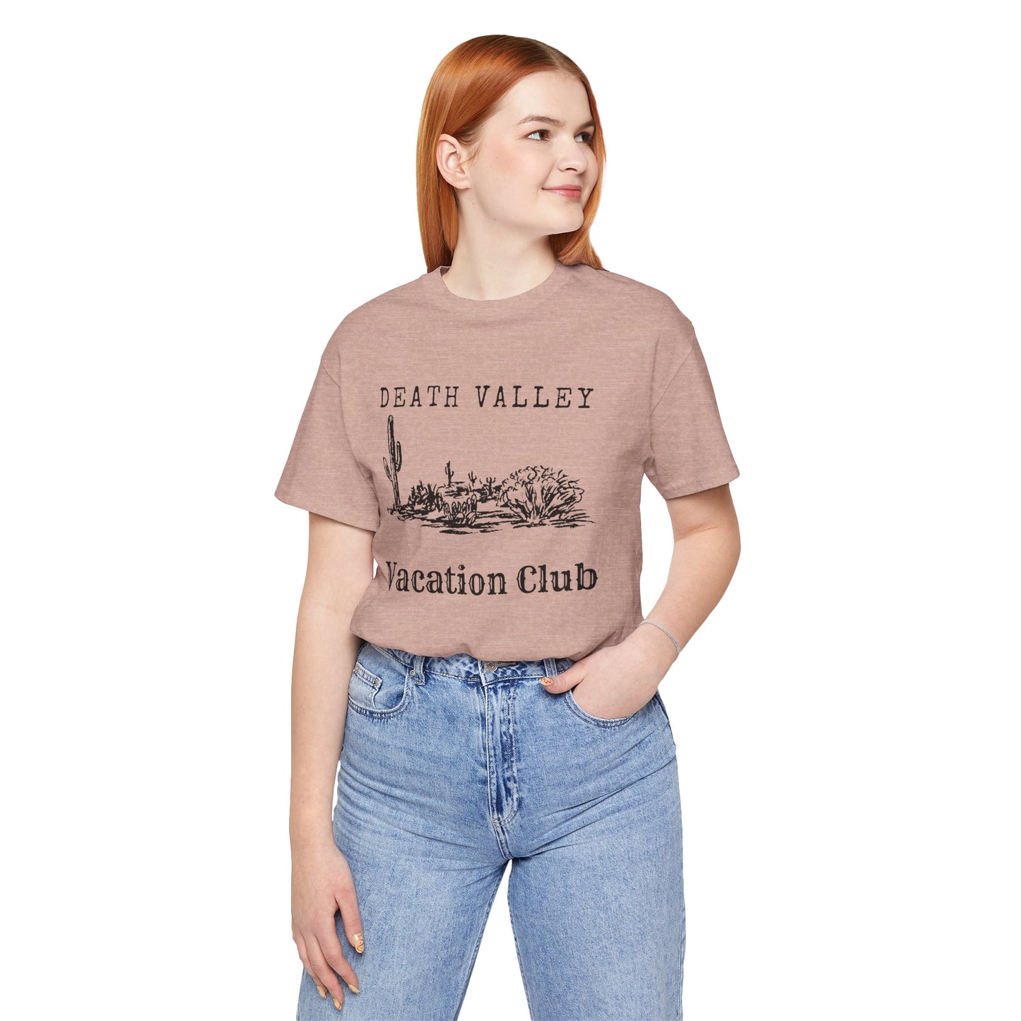 Death Valley Vacation Club Unisex Tee - Casual Cactus Graphic T-Shirt