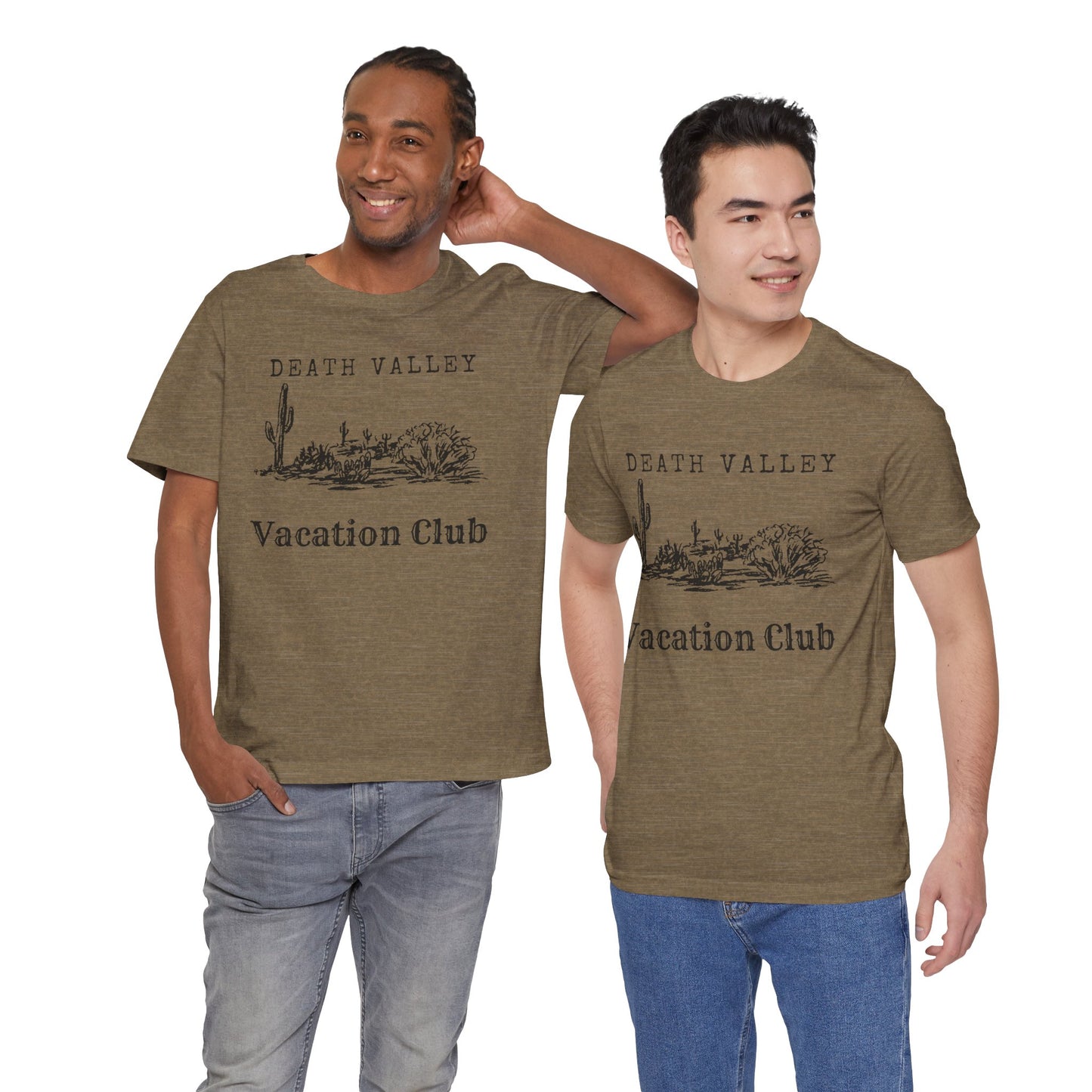 Death Valley Vacation Club Unisex Tee - Casual Cactus Graphic T-Shirt