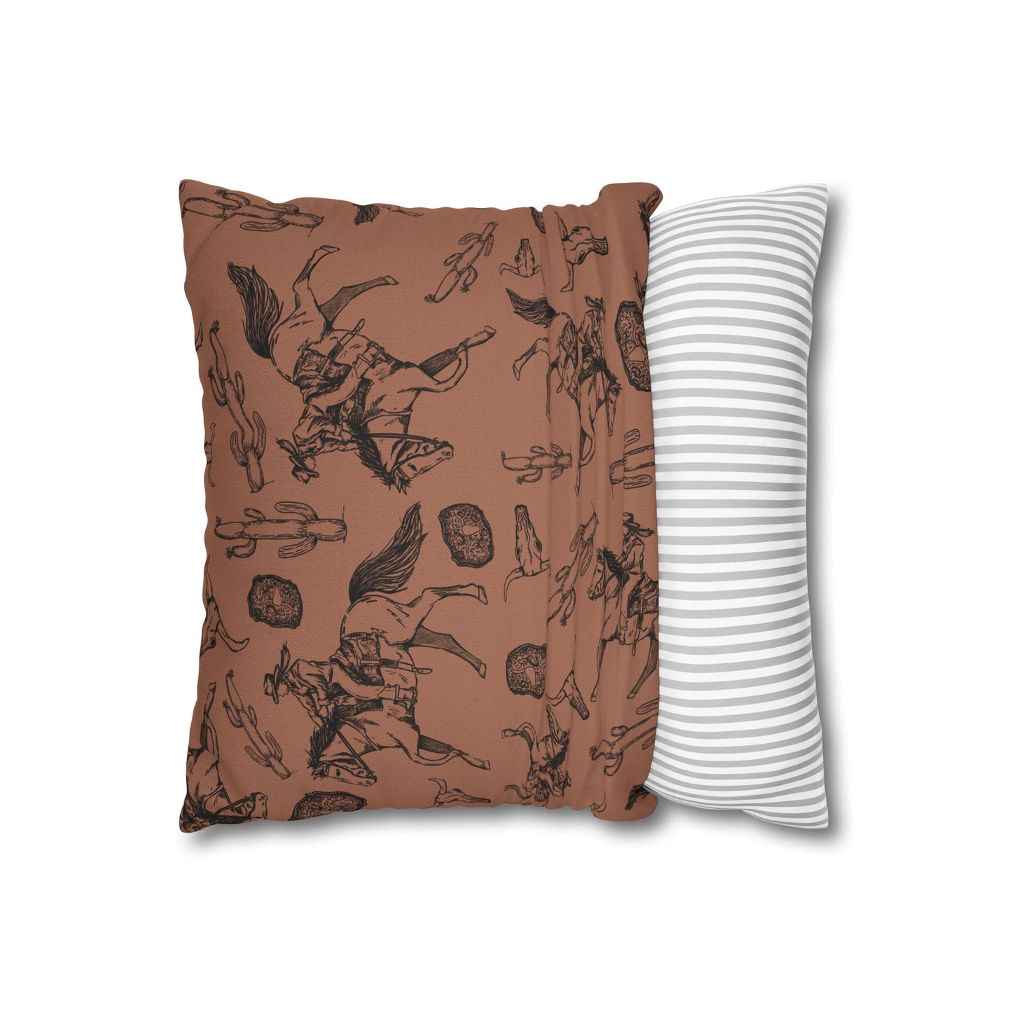 Rustic Cowboy Print Pillowcase – Western Home Decor Accent