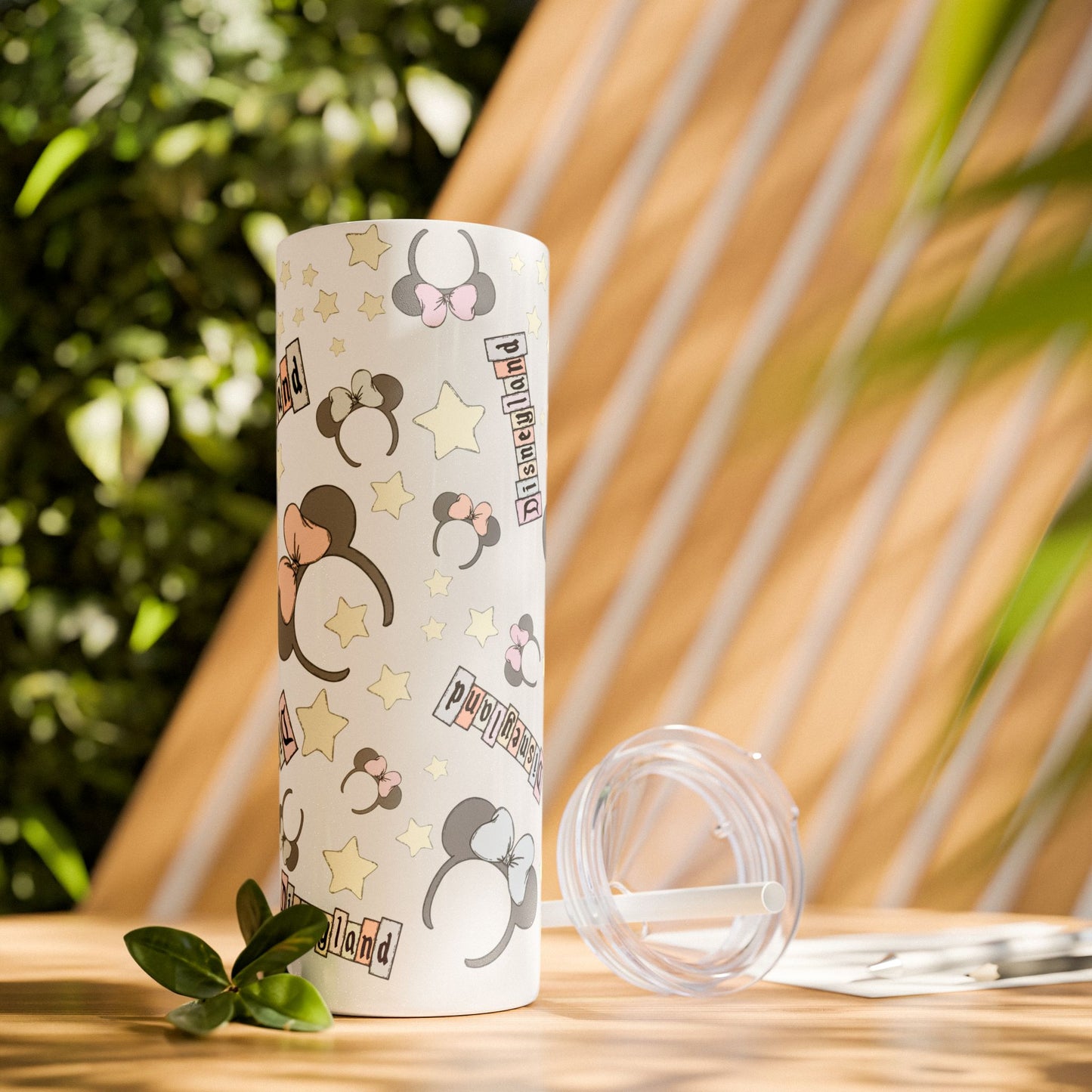Disneyland Skinny Tumbler with Straw - 20oz - Cute Mickey Mouse Design for Theme Park Lovers