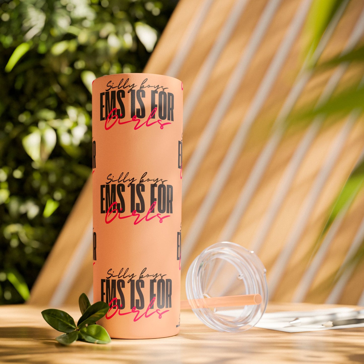 Silly Boys Skinny Tumbler with Straw, 20oz - Perfect Gift for EMT & Paramedics Celebrations