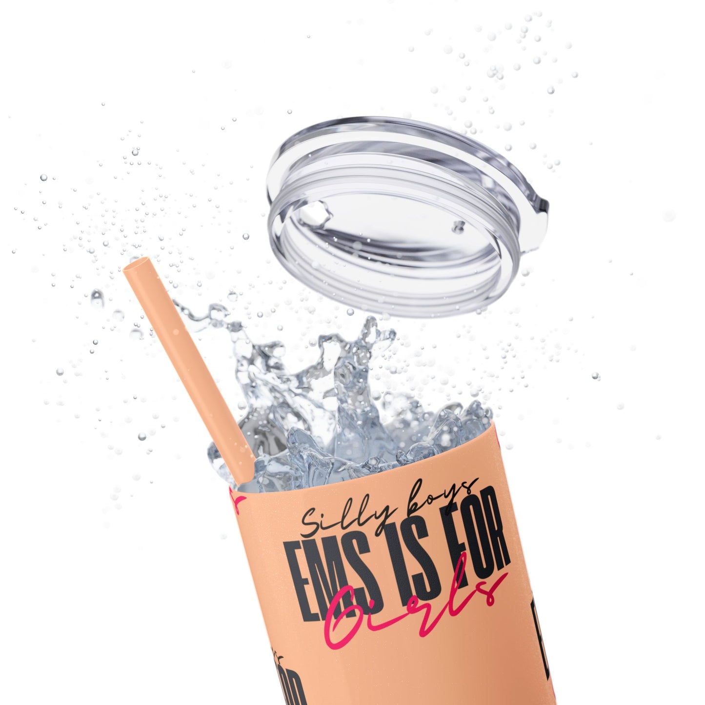 Silly Boys Skinny Tumbler with Straw, 20oz - Perfect Gift for EMT & Paramedics Celebrations