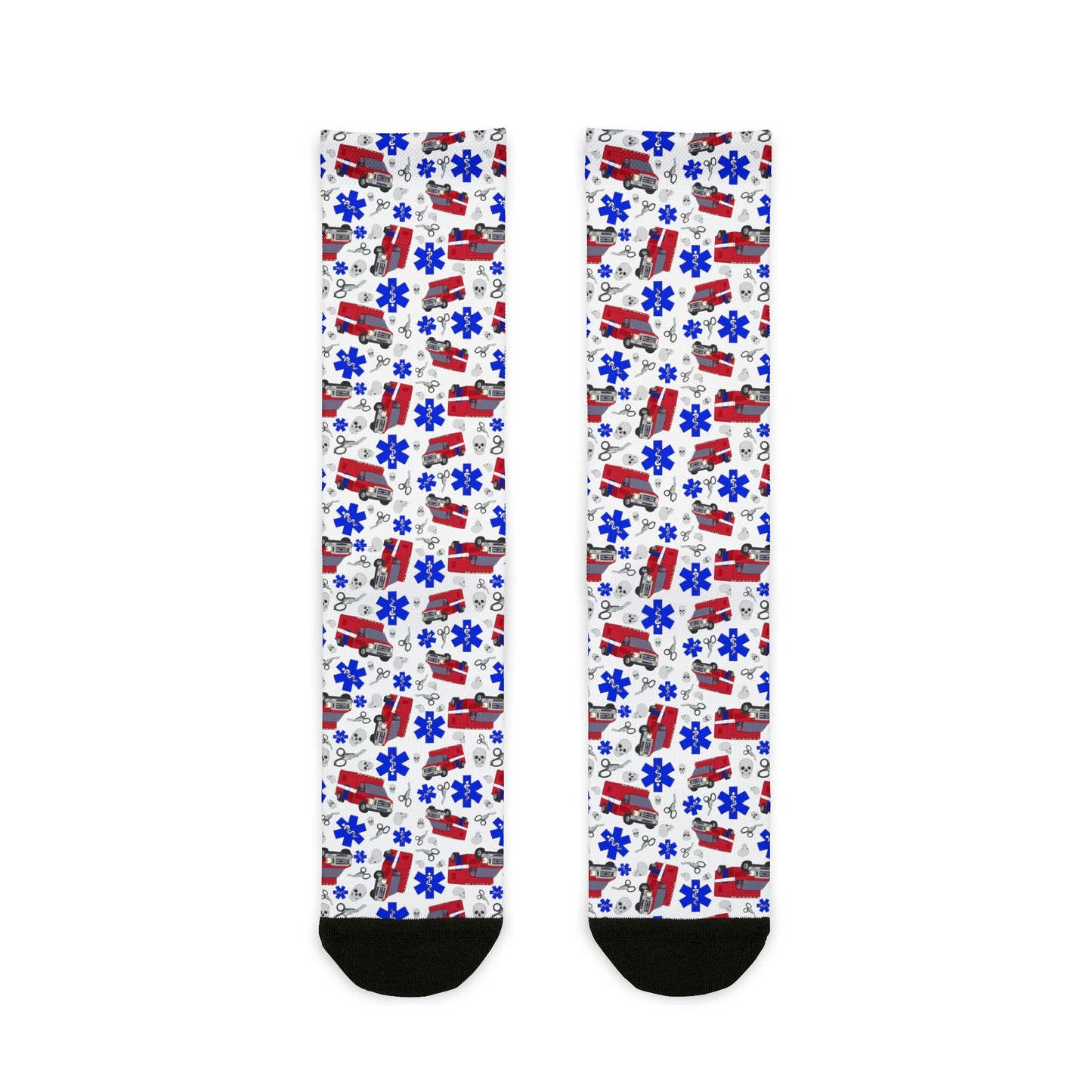 Ambulance |EMS| Boo Boo Bus |EMT Paramedic Socks