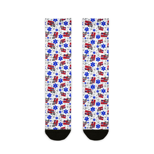 Ambulance |EMS| Boo Boo Bus |EMT Paramedic Socks