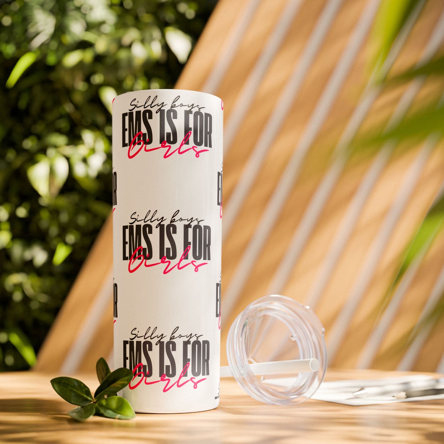 Silly Boys Skinny Tumbler with Straw, 20oz - Perfect Gift for EMT & Paramedics Celebrations