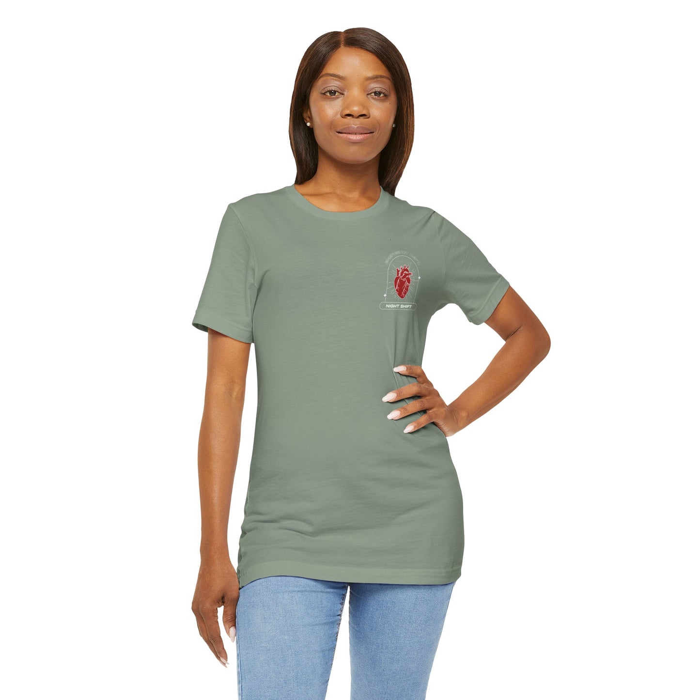 Emergency Department Printed Unisex Tee - Casual Comfort, Gift for Heart Lovers, Everyday Wear, Unique Style, Casual T-Shirt
