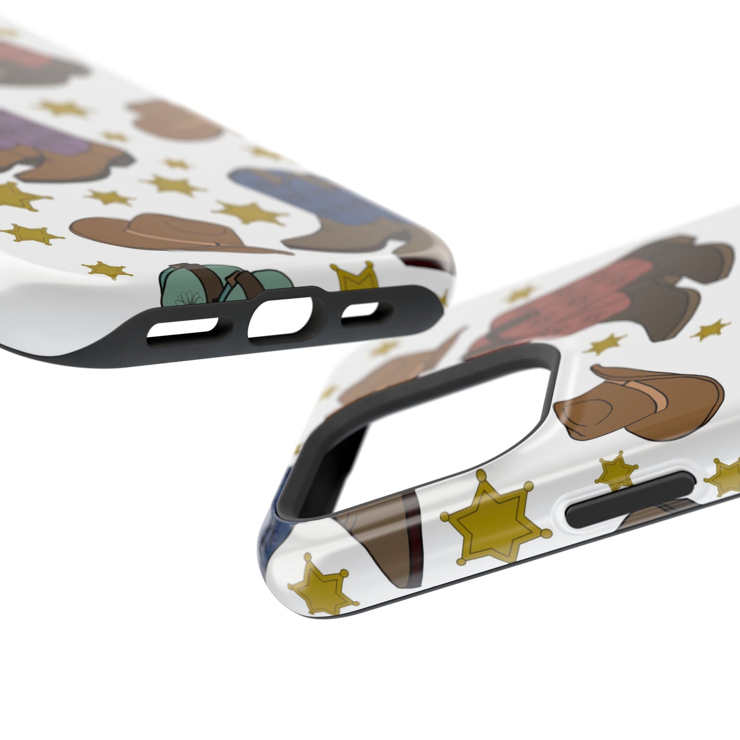 Cowboy Boots Magnetic Tough Case - Durable Phone Protection with Western Flair
