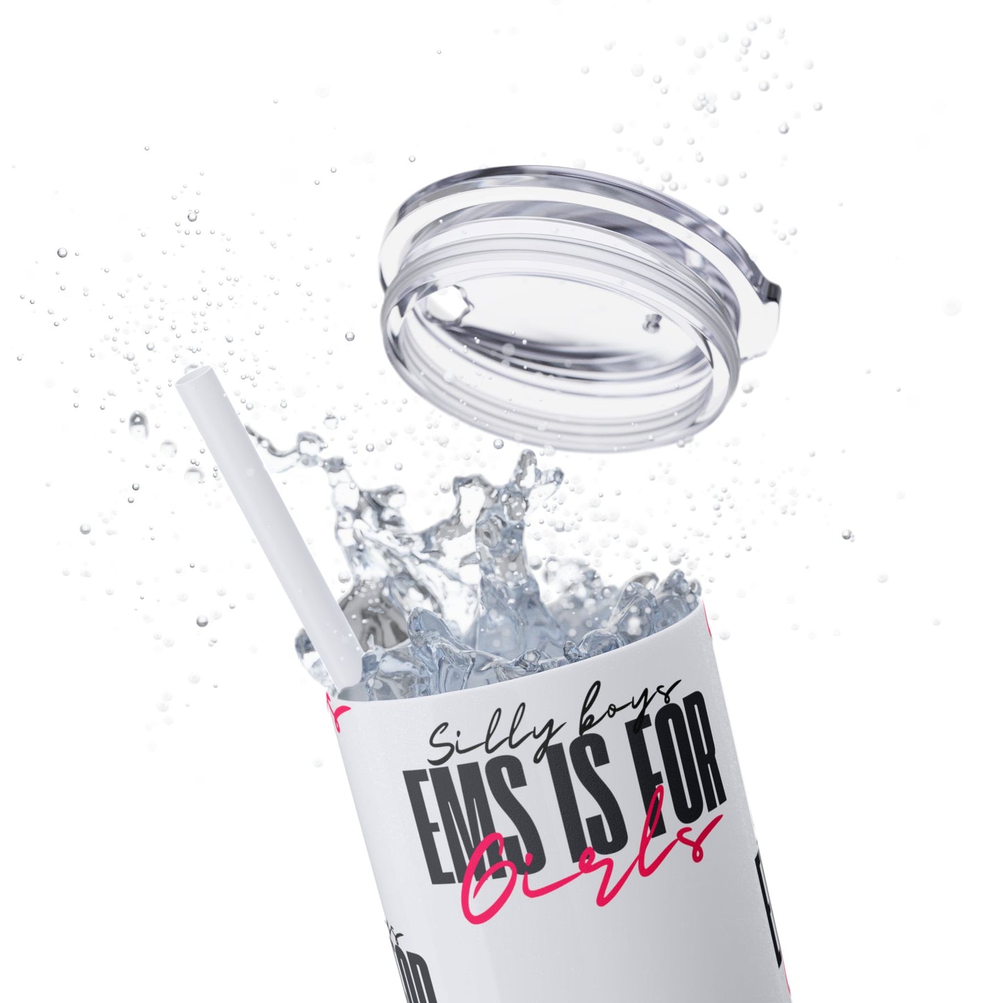 Silly Boys Skinny Tumbler with Straw, 20oz - Perfect Gift for EMT & Paramedics Celebrations