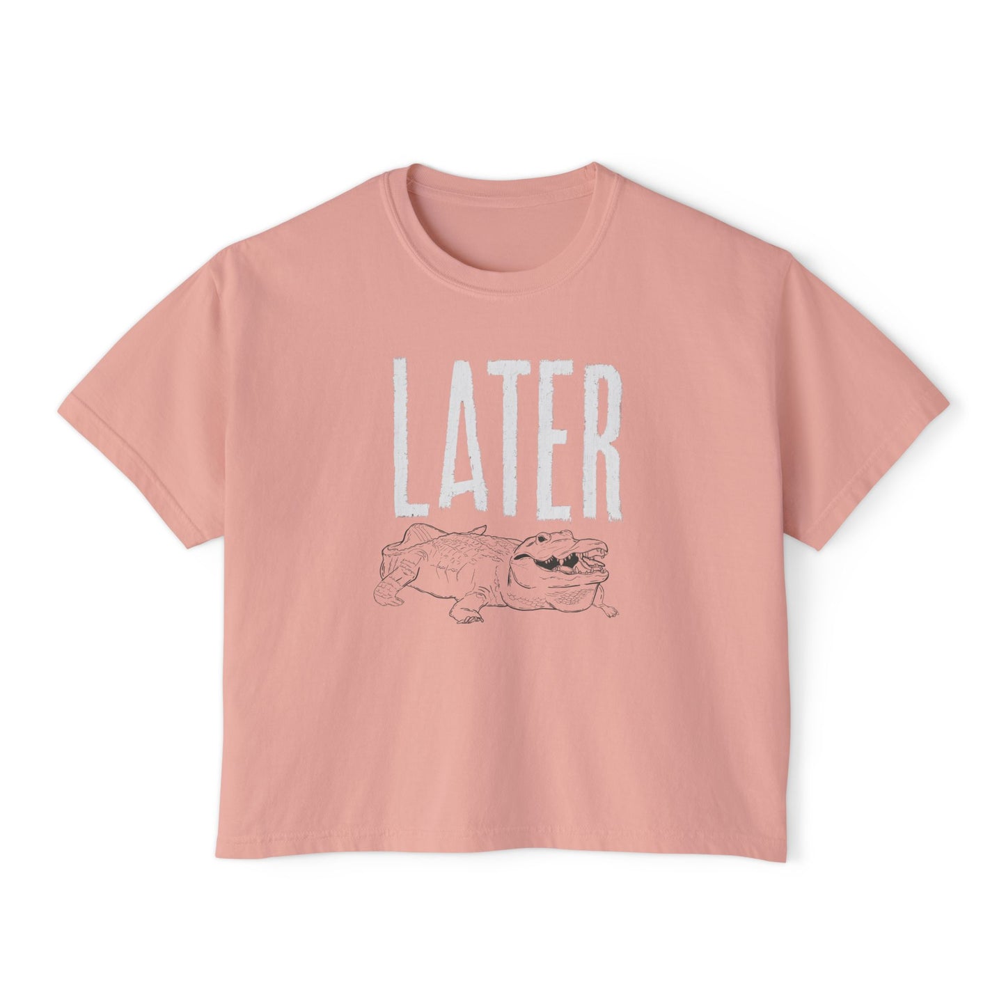 Women's Boxy Tee - 'Later Gator' Casual T-Shirt for Relaxed Vibes