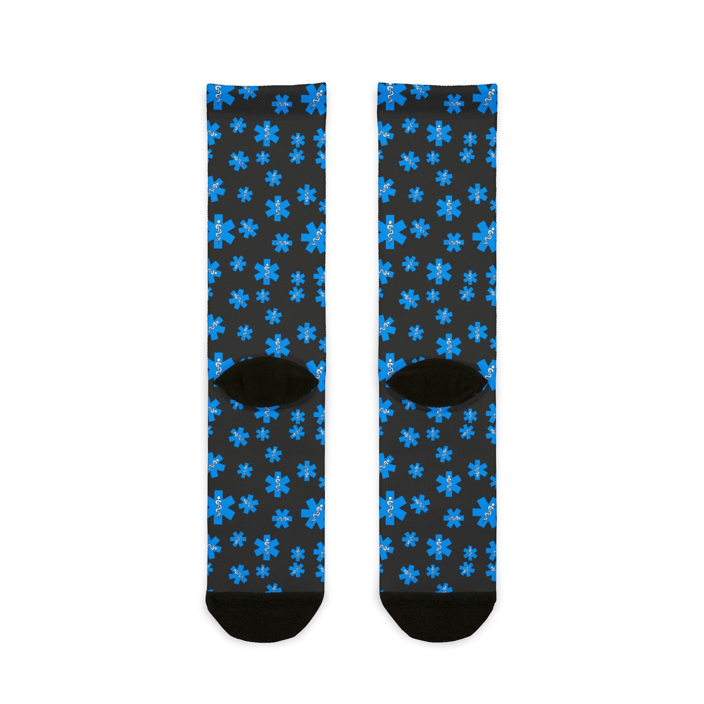 EMS | EMT Sublimation Crew Socks - Star of Life Design