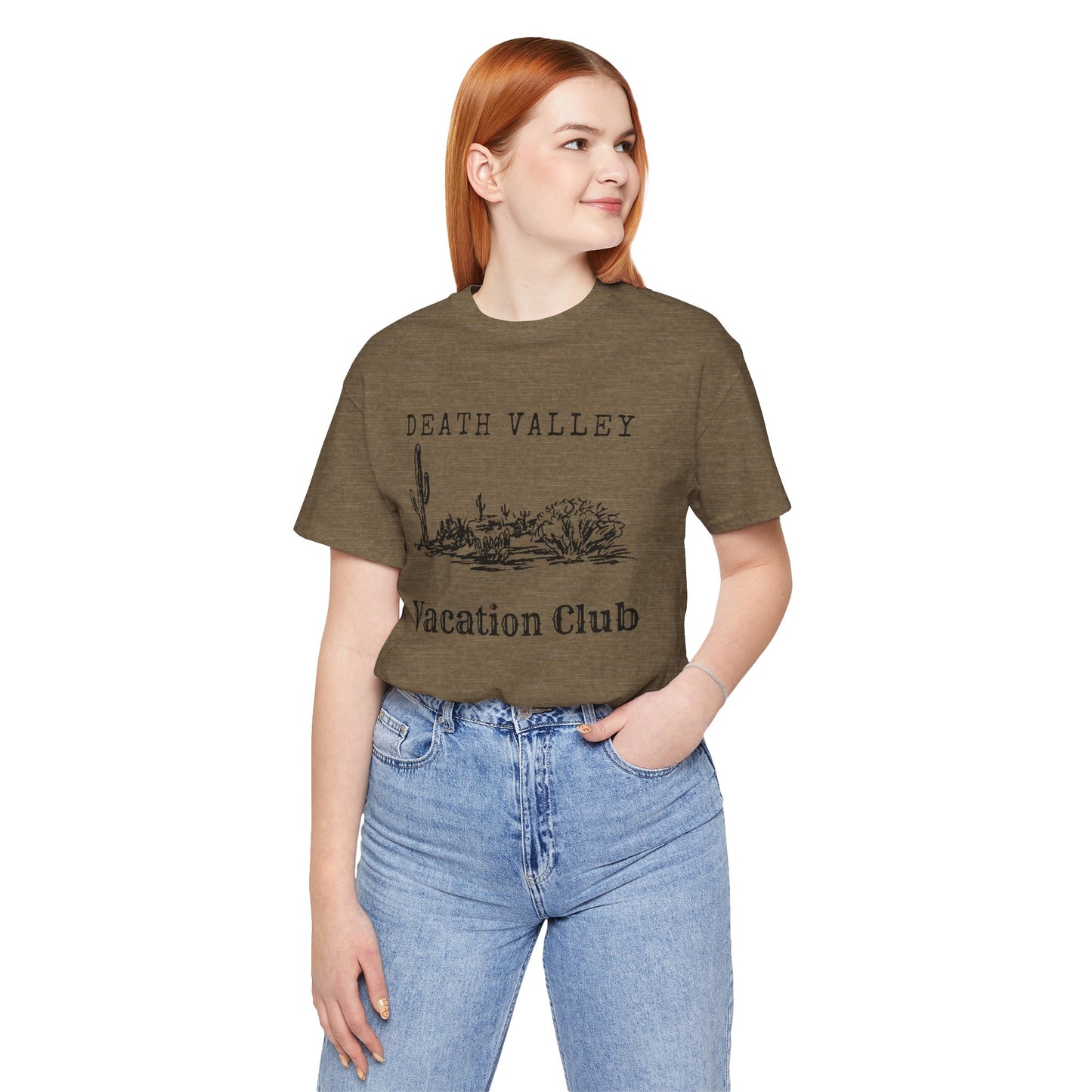 Death Valley Vacation Club Unisex Tee - Casual Cactus Graphic T-Shirt
