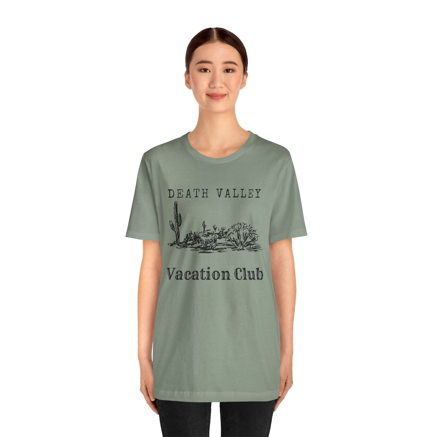 Death Valley Vacation Club Unisex Tee - Casual Cactus Graphic T-Shirt