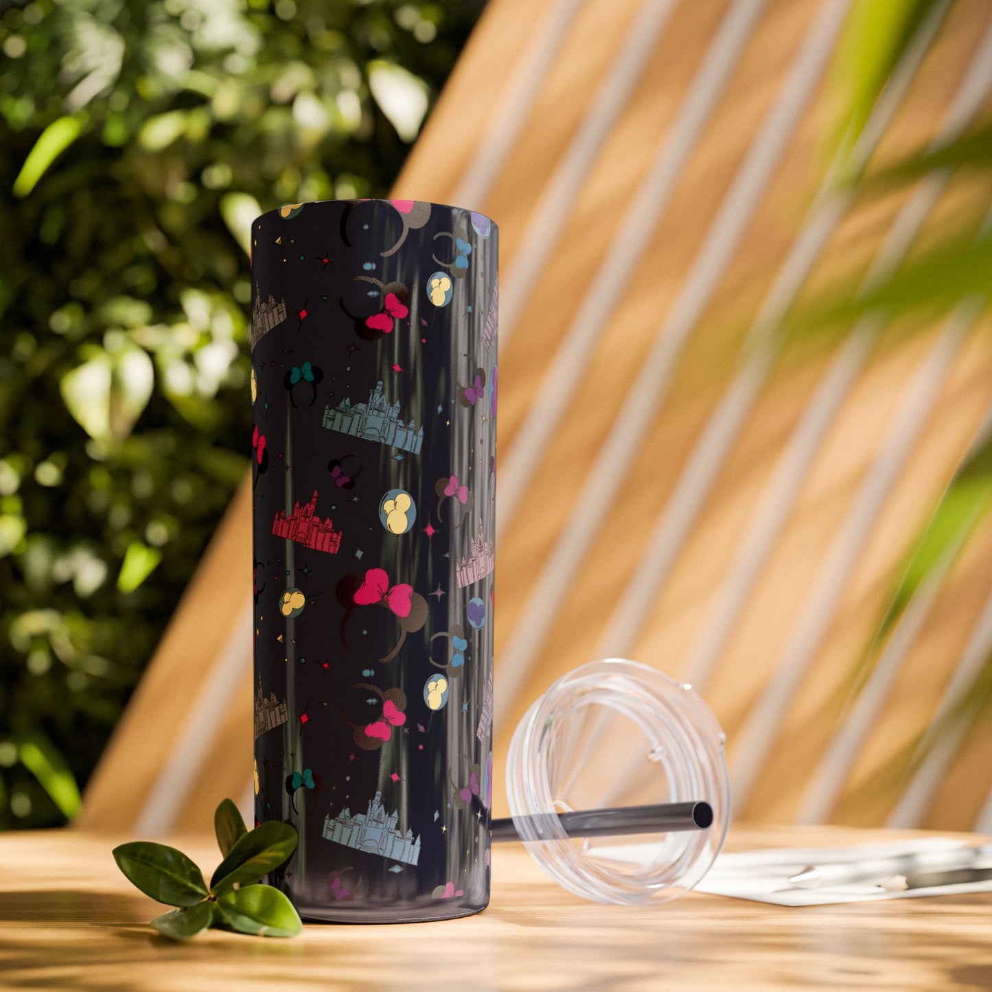 Disneyland Whimsical 20oz Skinny Tumbler with Disney Inspired Design