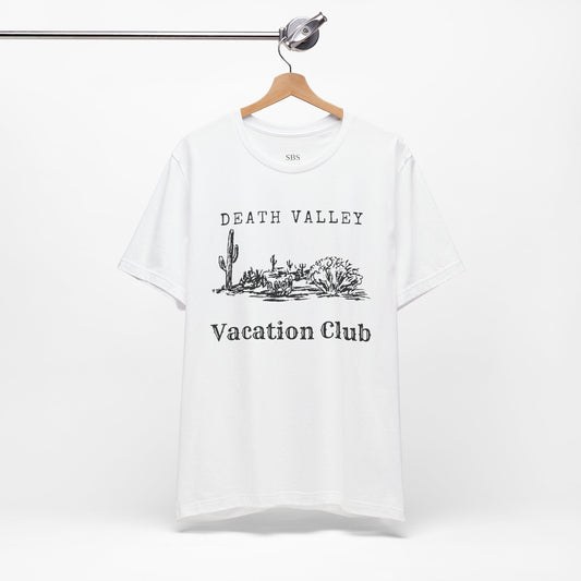 Death Valley Vacation Club Unisex Tee - Casual Cactus Graphic T-Shirt