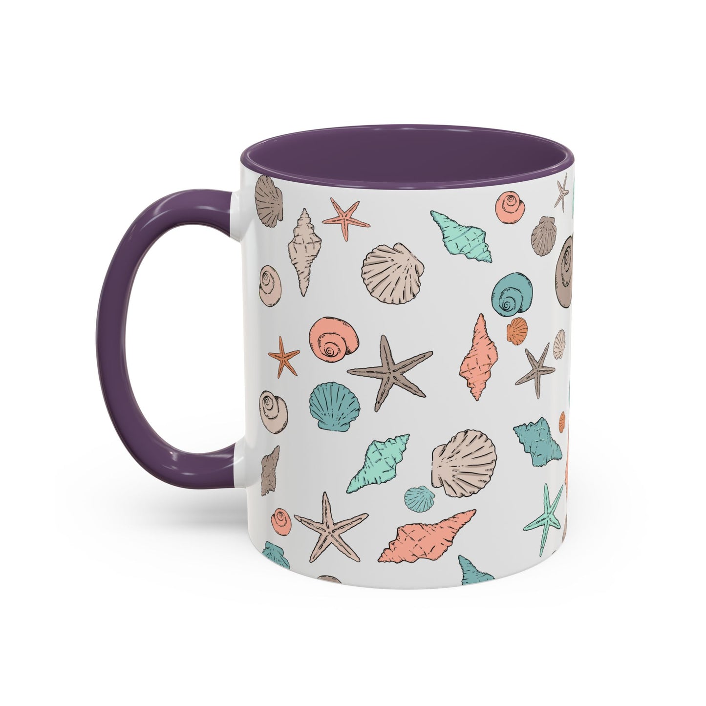 Coastal Seashell Accent Coffee Mug - 11oz & 15oz
